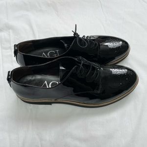 Attilio Giusti Leombruni (AGL) High-Shine Leather Oxford Derby 42 Made in Italy